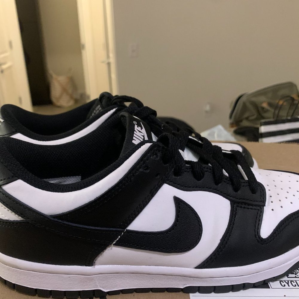 Nike Dunks Low-Top Pandas (Black And White) Size … - image 2